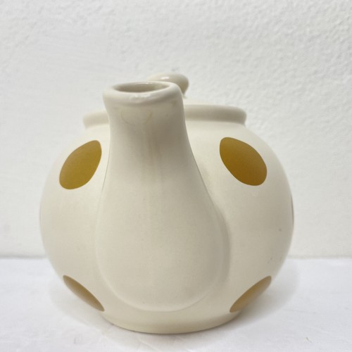 Price & Kensington Tea Pot & Stainless Filter Ceramic Gold Polka Dot 2 Cups - Picture 5 of 11