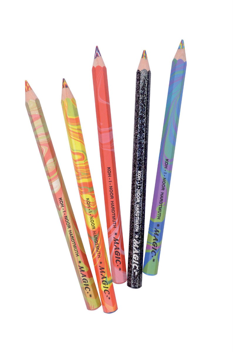 Multicolored Jumbo MAGIC Pencils Set KOH-I-NOOR 3406 3400