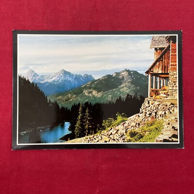 Vintage Original Cascade Mountains, Washington Uncirculated Postcard 
