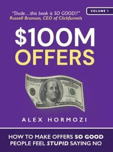 $100M Offers By Alex Hormozi Paperback Free shipping USA STOCK