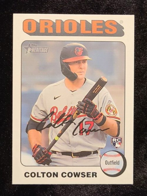 2024 Topps Heritage White Border #388 Colton Cowser Baltimore Orioles