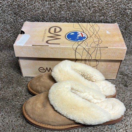 EMU, Australian Jolie Slippers, Size 9 US, NIB, Style W10015, Chestnut.