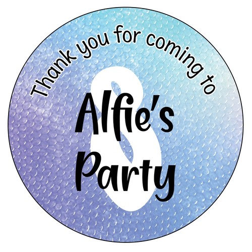 PERSONALISED Pastel Birthday Party Bag Stickers Sweet Cone VARIOUS DESIGNS 1153 - Picture 20 of 35