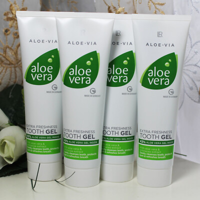 4x100ml LR Aloe Vera Frische Zahngel Extra Freshness Tooth Gel Zahnpasta