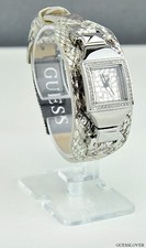 NeUvE MoNTRe GUESS Pewter Snake Cuir Acier FeMmE NeUf U0225L1