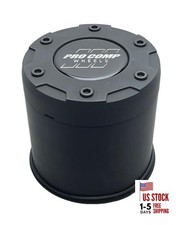 Flat Black Push Thru Wheel Center Cap 8515042 Resin Logo