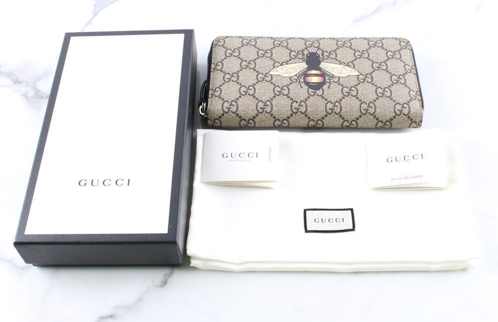 Gucci Bee Zip Long Wallet 71615593 | eBay