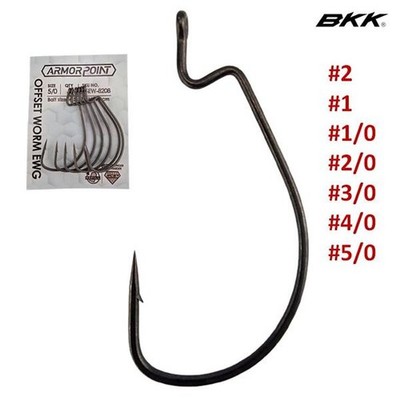 BKK Armor Point Offset Worm EWG Wide Gap Haken Texas Carolina Rig Super Slide