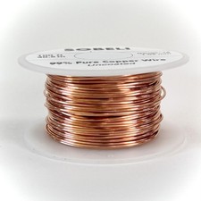 100ft Uncoated Copper Wire Gauge 18 For Gardening Electroculture, Jewelry.