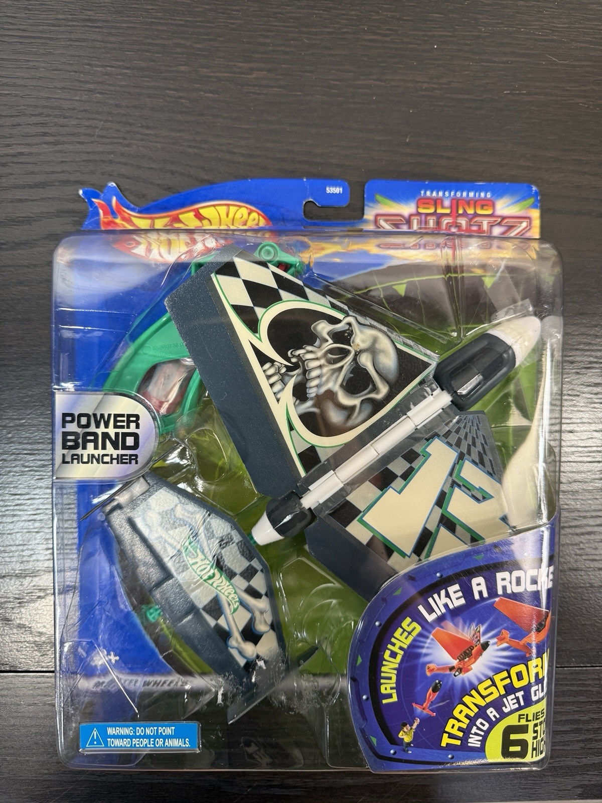 2001 Mattel Hot Wheels Sling Shotz Tgr1 Factory MOC Retro- New In Box