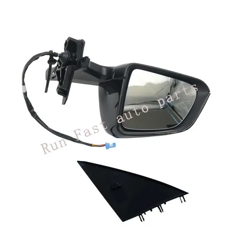 For 2020 2021 2023 Tesla ModelY Model Y Black Left Driver Side View Mirror US
