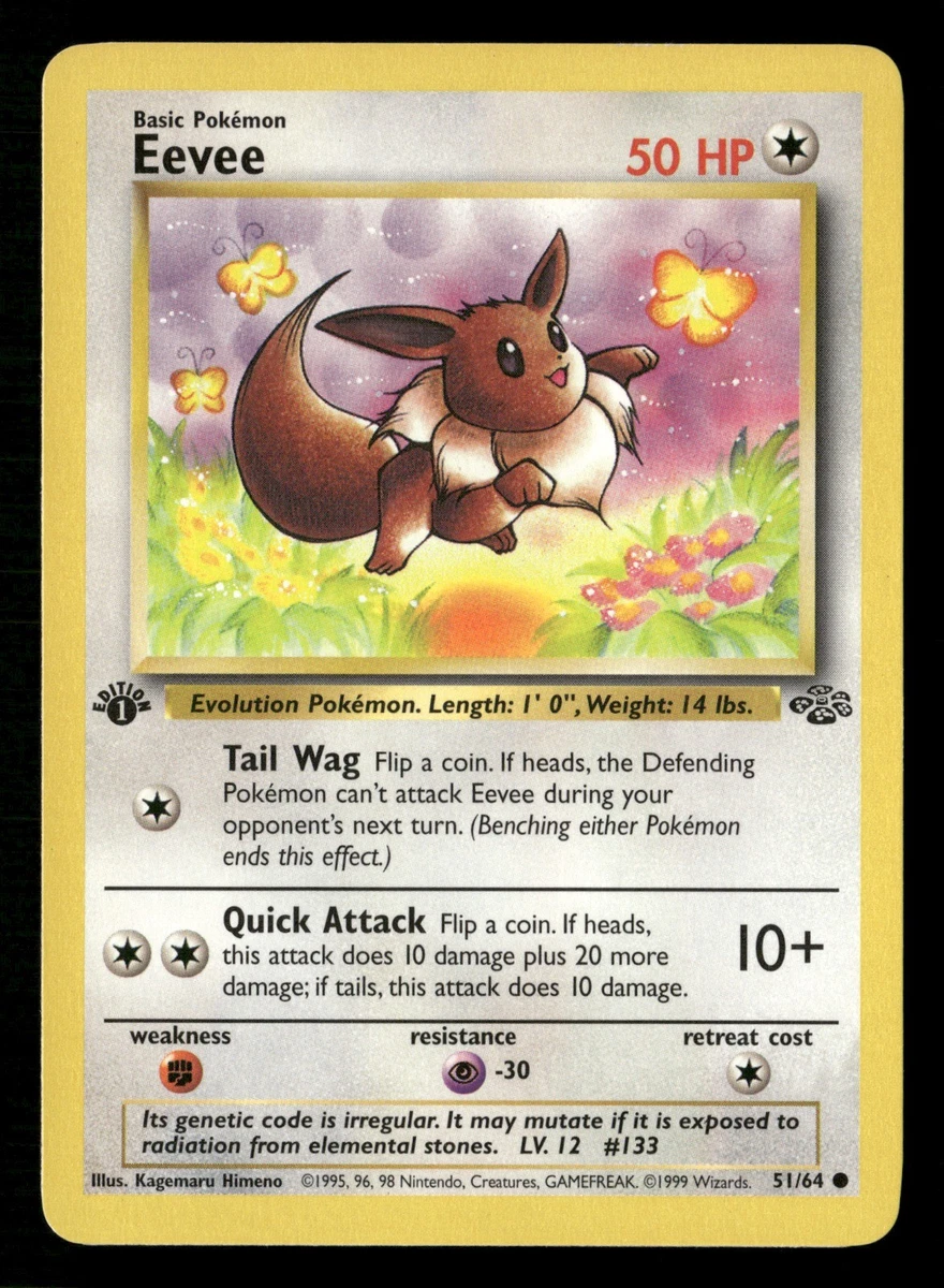 Eevee Pokémon TCG Jungle Individual Collectible Card Game Cards for sale