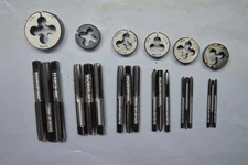 LEFT HAND TAP & DIE SET METRIC 3MTO12M 21 TAPS AND 7 DIES HIGH CARBON STEEL SMUG