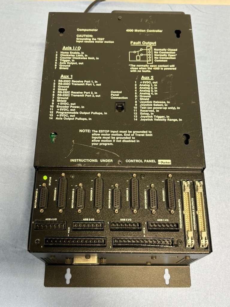 Parker Compumotor 4000-G Motion Controller Control Panel Part 84370