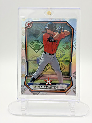 SSP /100 Xavier Neyens 1st Bowman Logo Pattern Border Case Hit ASTROS #BP-133