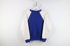 Vintage 70s Streetwear Womens Medium Distressed Blank Raglan Sweatshirt USA