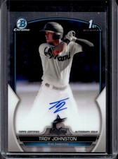 2023 Bowman Troy Johnston Chrome Auto 1st Prospect #CPA-TJN Marlins