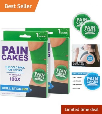 5-Inch Reusable Cold Pack - Stickable Therapy Gel for Injuries & Skin Comfort