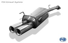  Edelstahl Racinganlage ab Kat Opel Zafira A 2x76mm rund eingerollt gerade