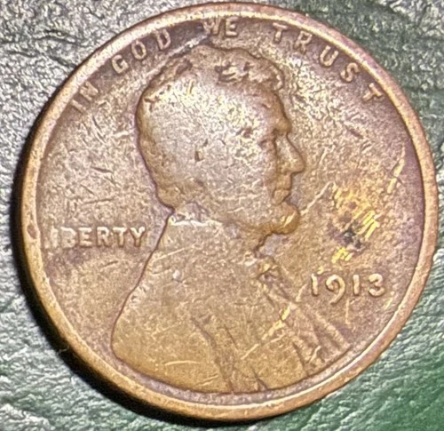 1913 P Lincoln Wheat Cent - Good Condition
