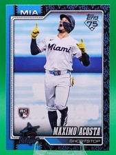 Maximo Acosta 2026 Topps Series 1 Team Color Border SSP RC #172 Marlins