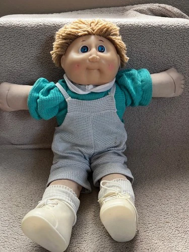 Vintage Cabbage Patch Boy Doll With Original Clothing