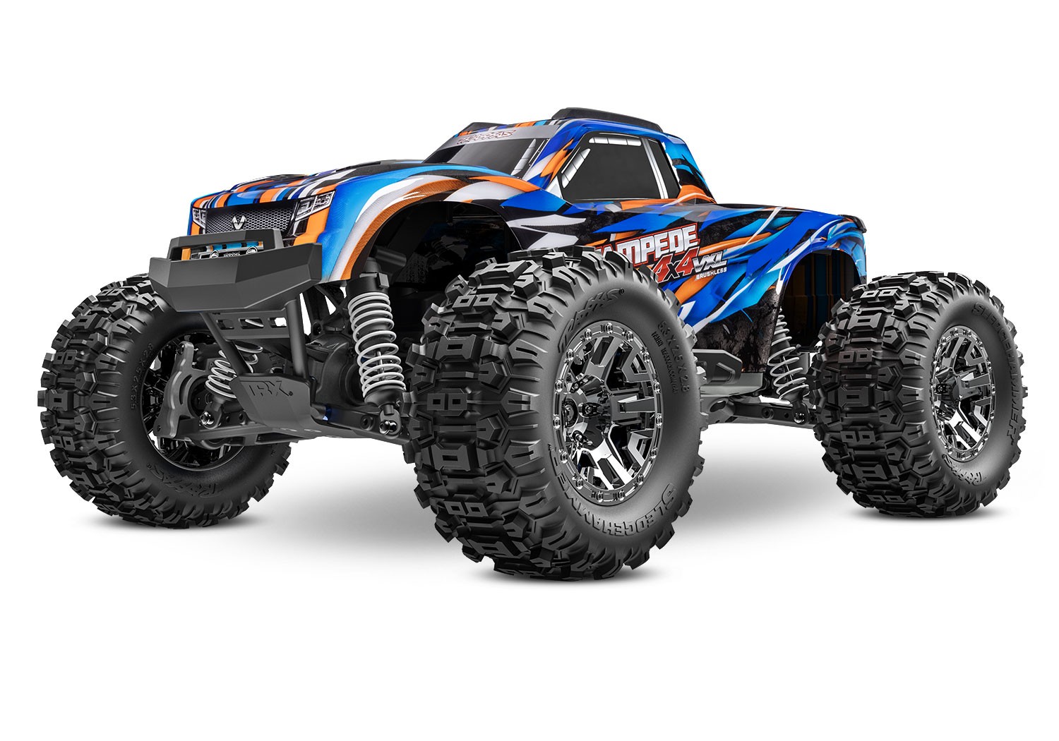 Traxxas 90376-4-ORNG - Stampede VXL 1/10 4X4 Monster Truck R