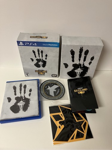 Infamous Second Son Collector’s Ed PS4 PlayStation 4 2014 Box & Extras *no game