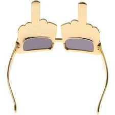Tricky Middle Finger Sunglasses Funny Flip Off Hand Shape Novelty Party Glasses