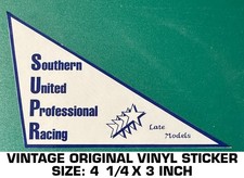 SOUTHERN UNITED PROFESSIONAL RACING - VINTAGE ORIGINAL VINYL DECAL STICKER