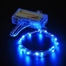 Xcceries Bright LED Bike Wheel Light Bicycle Wheel Spoke Light String Blue
