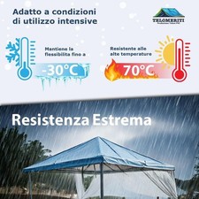 TELO PVC 650 gr/mq occhiellato rinforzato misura 9 x 9 mt