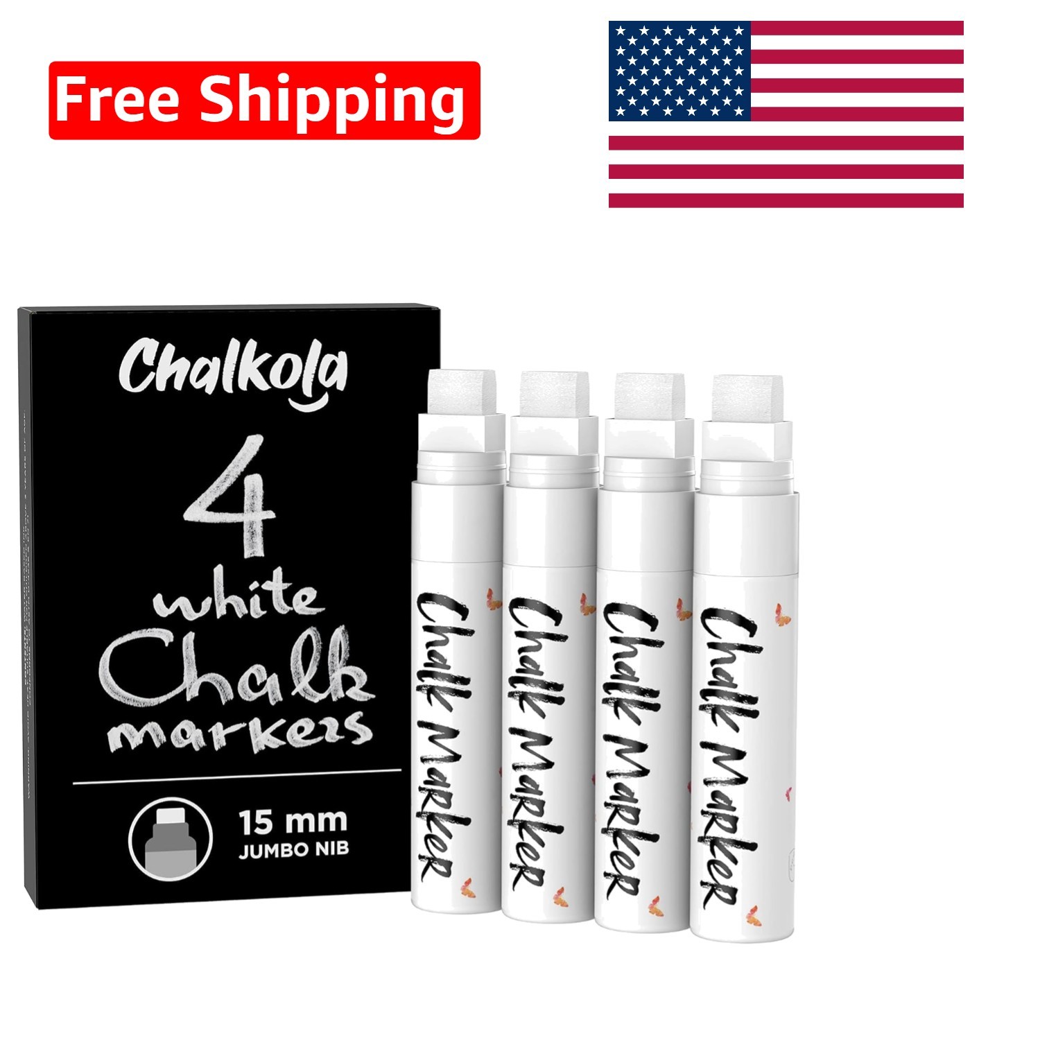 - 15mm Window Markers | Pack Of 4 White Pens - Use ...
