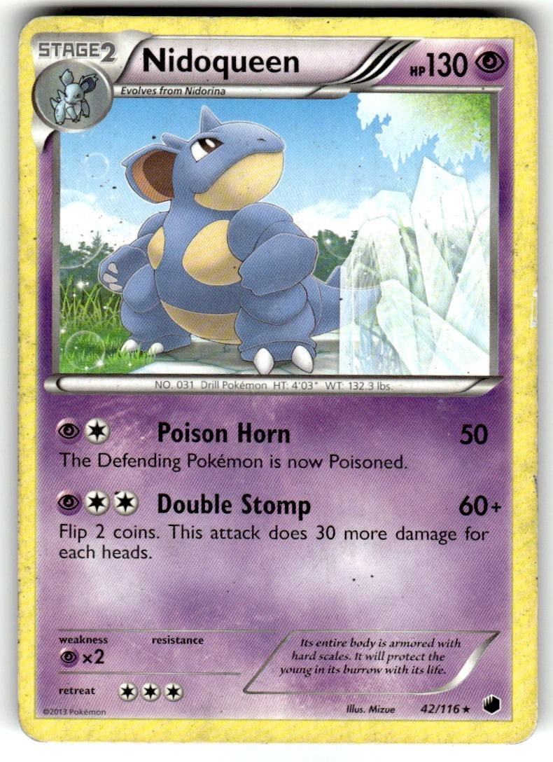 Nidoqueen Rare Plasma Freeze 42/116 LP