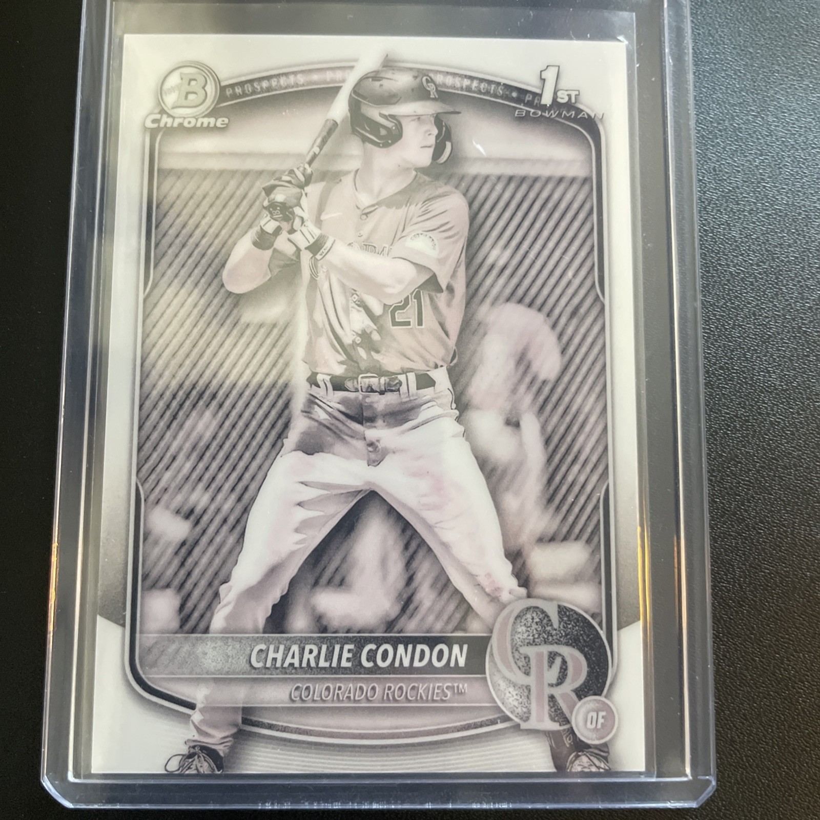 2025 Bowman - Chrome Prospects Charlie Condon #BCP-75 Pearl Refractor (RC)