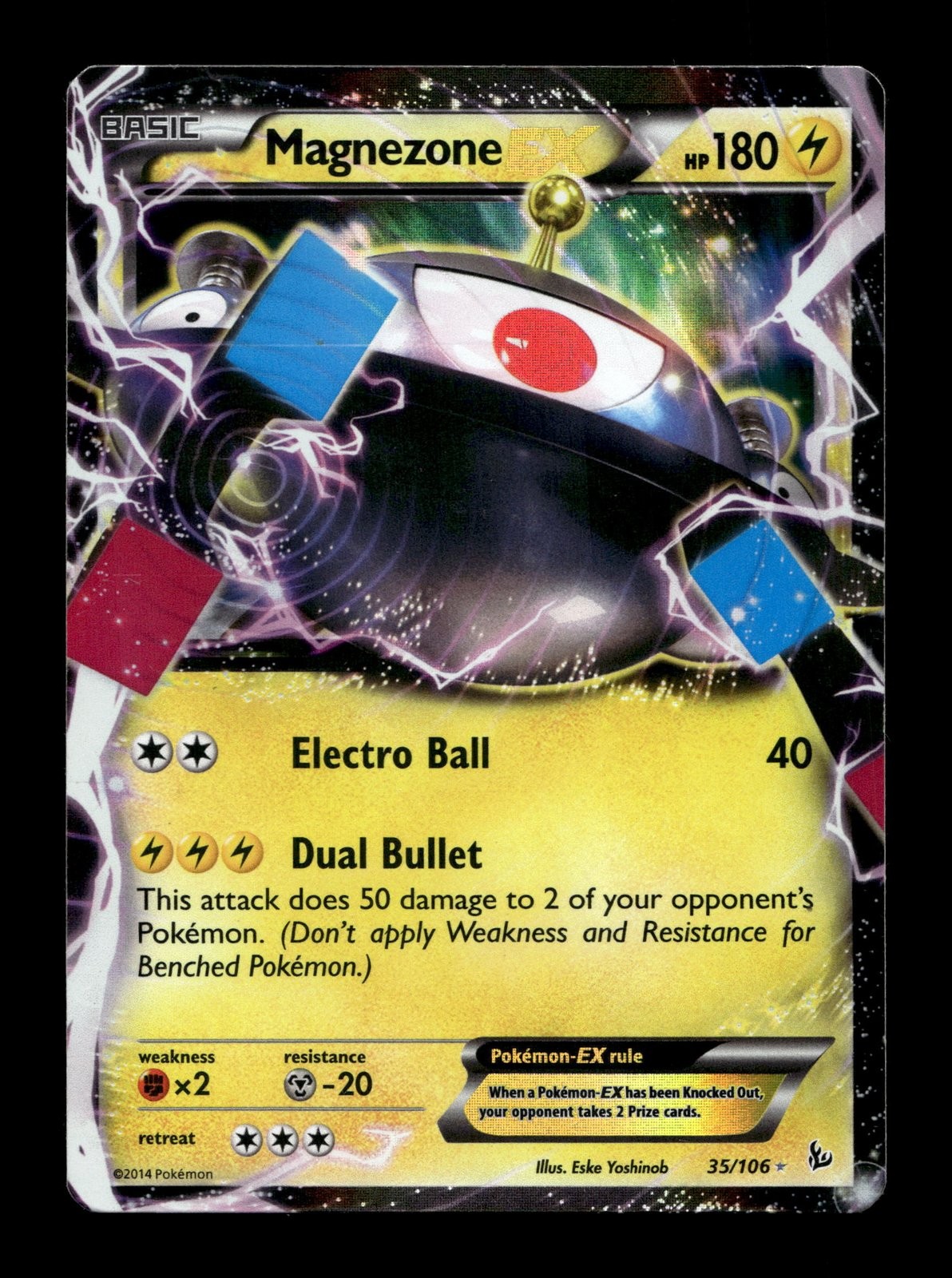 Magnezone EX XY - Flashfire #35 (2014) Ultra Rare Holo HP Pokemon