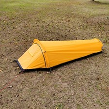 Single Person Backpacking Tent Hiking Bivy Tent Sleeping Bag Tent With Ground