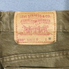 Levi's VTG Jeans Women's 10 Reg M Green 550 Relaxed Fit Tapered Leg Made In USA