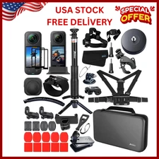 Accessories Kit for Insta360 X5 / X4 Camera Mount Bundle with Magnetic Mount Car