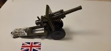 VTG PLASTIC CANNON ARTILLERY  1960'S WITH AMMO SHELLS 10.5"LONG WW2 HONGKONG🇬🇧