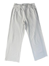 American Giant Women Sweatpants Size Medium High Rise Raw Hem Made in USA