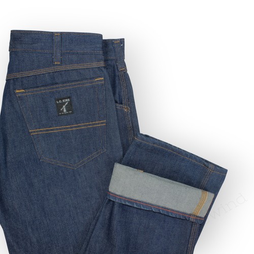Puntero de bloqueo marca 33x31 cono roble blanco denim índigo oscuro rígido hecho en EE. UU. envío gratuito - Imagen 11 de 17