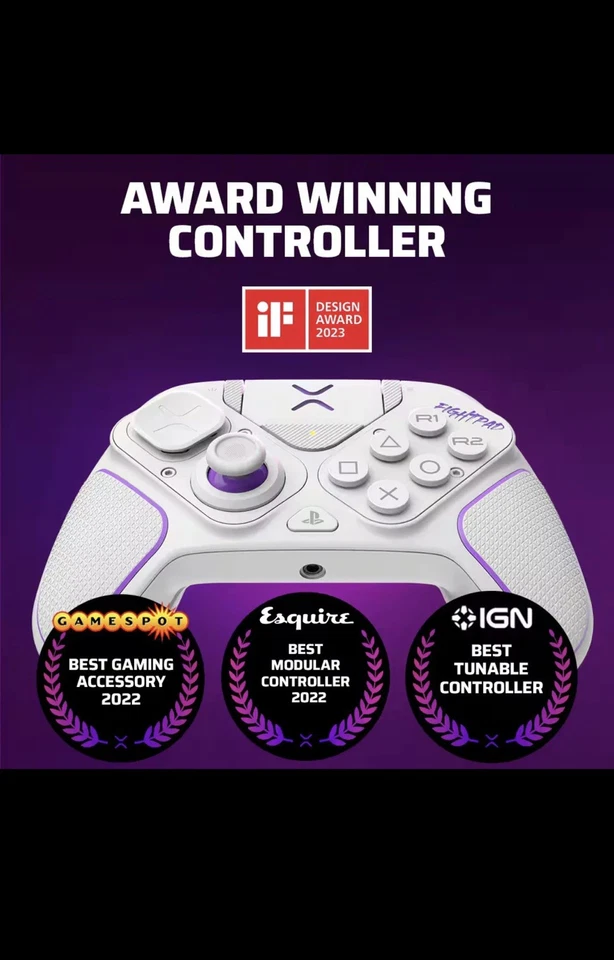 PDP Victrix Pro BFG Wireless Modular Controller Sony PS5/PS4 PC White New Sealed - Image 4 of 4