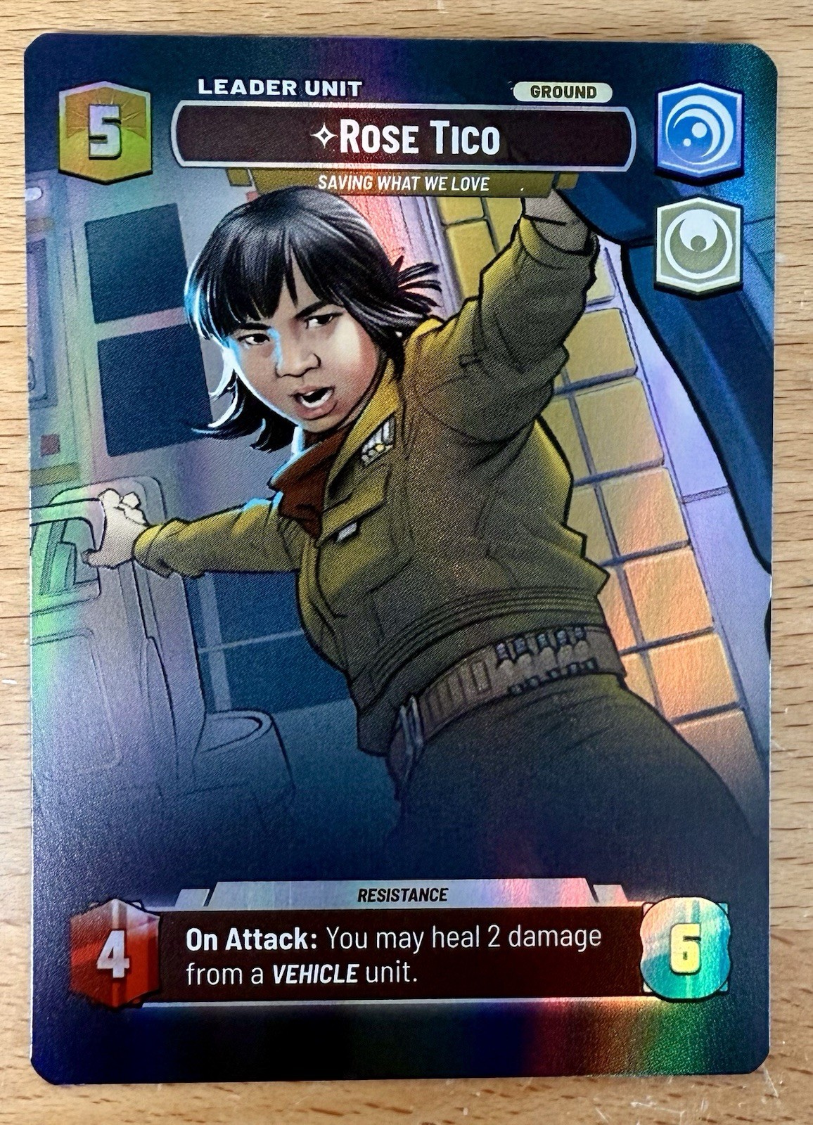 2025 Star Wars Unlimited Jump to Lightspeed Rose Tico Showcase