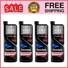 4 Pack Chevron Techron High Mileage Fuel System Cleaner 12 Oz Pk