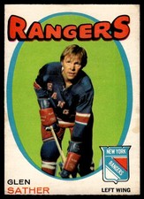 1971-72 O-Pee-Chee VTG OPC Hockey Glen Sather New York Rangers #221