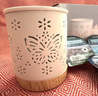 3 x Yankee Candle Wax Melts & Oil Burner Butterfly design Gift Set