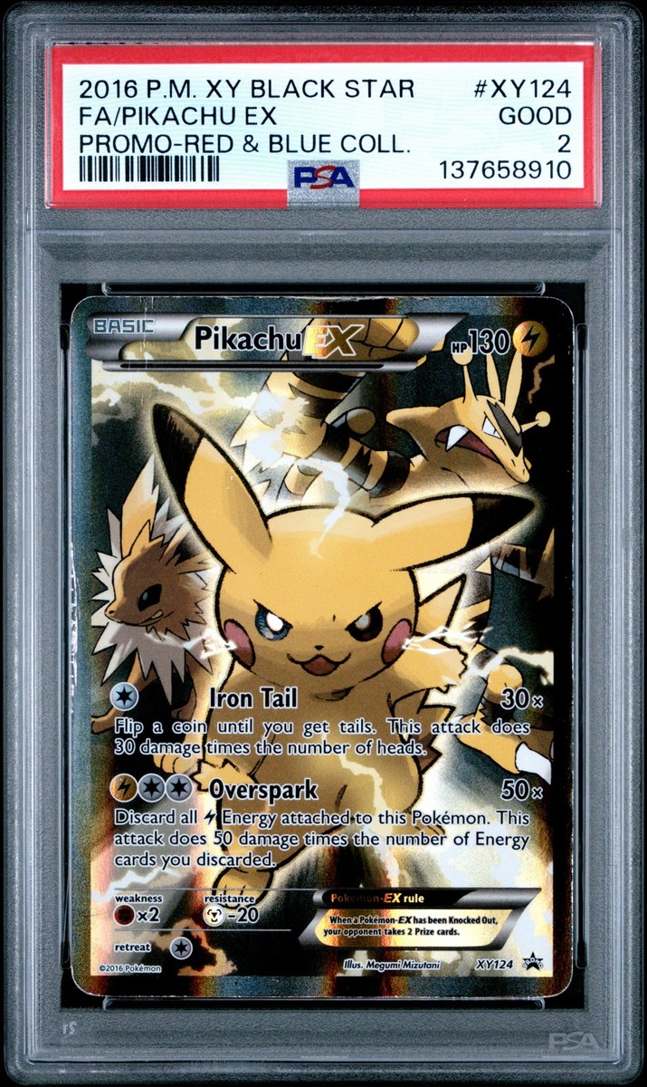2016 POKEMON XY BLACK STAR PROMO RED & BLUE COLLECTION FULL ART