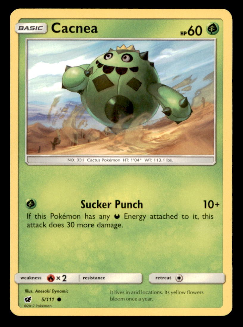 Cacnea 5/111 Common Crimson Invasion Pokemon Lightly Played
