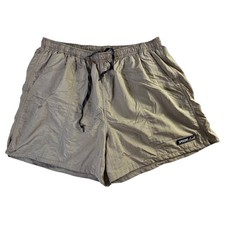 Vintage Speedo Swim Shorts Mens XL Tan Khaki 80s 90s Mesh Lined Trunks Beachwear